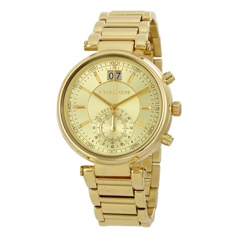 michael kors mk 6362 silver|Michael Kors Sawyer Gold Dial Ladies Watch MK6362.